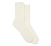 BOSS Lot de deux paires de chaussettes mi-mollet en bambou - Style 2P RS Uni Logo VB W, 50561114 Naturel 39-42