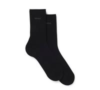 BOSS Lot de deux paires de chaussettes mi-mollet en bambou - Style 2P RS Uni Logo VB W, 50561114 Noir 39-42
