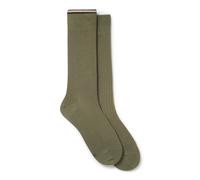 BOSS Lot de deux paires de chaussettes mi-mollet en coton mélangé - Style 2P RS Light rib CC, 50537497 Vert 43-46