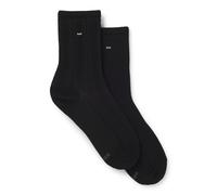 BOSS Lot de deux paires de chaussettes mi-mollet - Style 2P RS Cable CC W, 50570155 Noir 39-42