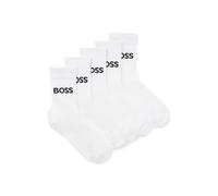 BOSS Lot de deux paires de chaussettes pour enfant avec logos contrastants - Style J52638/10P35, J52638 Blanc 35