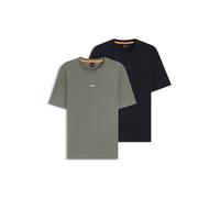 BOSS Lot de deux t-shirts Relaxed en coton stretch - Style 2 Pack TChup, 50565832 Bleu foncé S