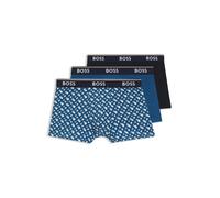 BOSS Lot de trois boxers courts avec taille à logo - Style Trunk 3P Power Desig, 50554443 Bleu L