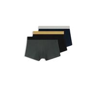 BOSS Lot de trois boxers courts en coton mélangé - Style Trunk 3P MetallicM G, 50546808 Noir / Gris / Bleu M