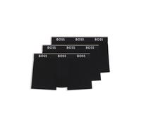 BOSS Lot de trois boxers courts en coton stretch avec logo à la taille - Style Trunk 3P Power, 50475274 Noir L