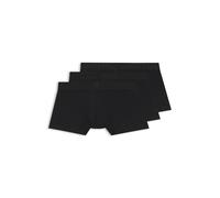 BOSS Lot de trois boxers courts en coton stretch, présenté dans une boîte cadeau - Style Trunk 3P Logo Trio G, 50567789 Noir S