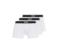 BOSS Lot de trois boxers longs en coton stretch avec logo - Style BoxerBr 3P BOSS ONE, 50544272 Blanc XXL