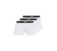 BOSS Lot de trois boxers longs en coton stretch - Style BoxerBr 3P BOSS ONE, 50544272 Blanc XXL