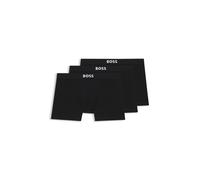 BOSS Lot de trois boxers longs en coton stretch - Style BoxerBr 3P BOSS ONE, 50544272 Noir M