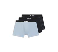 BOSS Lot de trois boxers longs en coton stretch - Style BoxerBr3P BOSS ONE D, 50549856 Bleu L