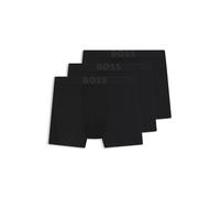 BOSS Lot de trois boxers longs en microfibre stretch - Style BoxerBr 3P Active, 50517814 Noir L
