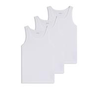 BOSS Lot de trois débardeurs en coton à logos brodés - Style Tank Top 3P Classic, 50475278 Blanc M