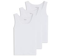 BOSS Lot de trois débardeurs en coton avec logos brodés - Style TankTop3P RibClassic, 50542132 Blanc M