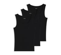 BOSS Lot de trois débardeurs en coton avec logos brodés - Style TankTop3P RibClassic, 50542132 Noir L