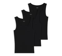 BOSS Lot de trois débardeurs en coton côtelé - Style TankTop3P RibClassic, 50542132 Noir L