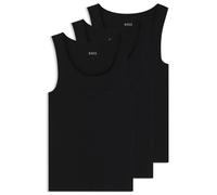 BOSS Lot de trois débardeurs sous-vêtements en coton côtelé - Style TankTop3P RibClassic, 50542132 Noir XXL