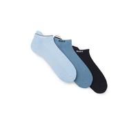 BOSS Lot de trois paires de chaussettes basses avec semelle confortable - Style 3P AS Iconic CC, 50564709 Bleu 39-42