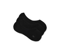 BOSS Lot de trois paires de chaussettes invisibles en coton mélangé - Style 3P SL Uni CC, 50541442 Noir 43-44