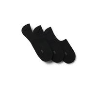 BOSS Lot de trois paires de chaussettes invisibles - Style 3P SL Uni CC, 50541442 Noir 39-40