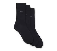 Hugo Boss Chaussettes 3P RS Uni CC - Mi-mollet en maille stretch, Lot de 3 paires Bleu foncé 47-50