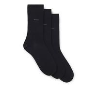 BOSS Lot de trois paires de chaussettes mi-mollet - Style 3P RS Uni CC, 50469839 Bleu foncé 35-38