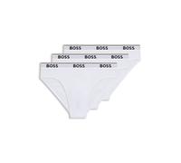 BOSS Lot de trois slips en coton stretch - Style Brief 3P Power, 50475273 Blanc XS