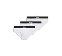 Slip BOSS One blanc pur noir (3 unités) - M