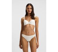 BOSS Lot de trois strings en coton stretch avec taille logotée - Style 3P THONG, 50510030 Beige clair S