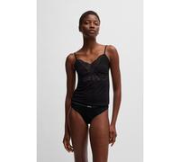 BOSS Lot de trois strings en coton stretch avec taille logotée - Style 3P THONG, 50510030 Blanc / Noir XS