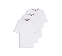 BOSS Lot de trois t-shirts en coton à col rond - Style H-Taut Multipack, 50558536 Blanc S