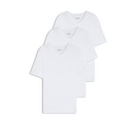 BOSS Lot de trois t-shirts en coton à col V - Style TShirtVN 3P Classic, 50475285 Blanc L