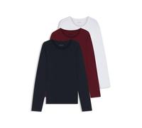 BOSS Lot de trois t-shirts en coton avec logos - Style LSShirtRN 3P Classic, 50492321 Bleu / Rouge / Blanc XL