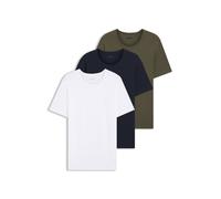 BOSS Lot de trois t-shirts en coton - Style TShirtRN 3P Classic, 50505810 Bleu / Blanc / Vert L