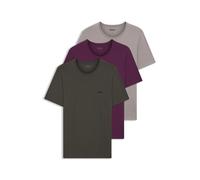 BOSS Lot de trois t-shirts en coton - Style TShirtRN 3P Classic, 50505810 Lilas / Gris L