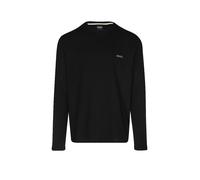 Hugo Boss T-shirt pyjama Waffle LS Hommes en jersey ottoman – logo brodé
