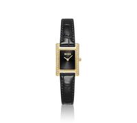 BOSS LUCY PRECIOUS Montre avec cadran noir orné de strass et bracelet en cuir assorti - Style LUCY PRECIOUS, 58565060 Noir pcs.