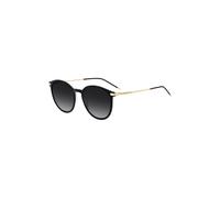BOSS Lunettes de soleil en acétate noir avec branches dorées - Style BOSS 1948/SEI7539O, 58609743 Noir pcs.