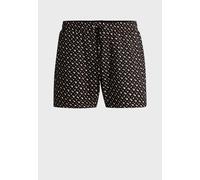 BOSS Short de bain entièrement doublé en tissu à séchage rapide à imprimé monogramme - Style Manu new, 50515720 Noir S