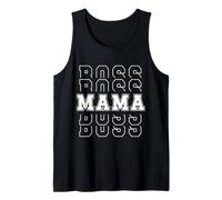 Boss Mama Funny Minimalist Best Mom Fête des Mères Débardeur
