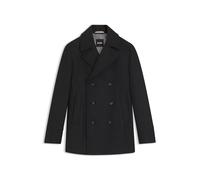 BOSS Manteau court croisé Slim en laine mélangée - Style H-Hyde-Pcoat-234, 50536826 Gris sombre 54