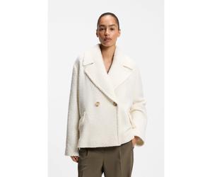 BOSS Manteau croisé ample en maille bouclette - Style C_Caban1, 50534895 Naturel 36