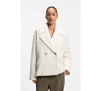 BOSS Manteau croisé ample en maille bouclette - Style C_Caban1, 50534895 Naturel 46
