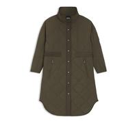 BOSS Manteau d’équitation matelassé - Style OLIVIA PUFFER LONG COAT, B8W1401 Vert sombre XS