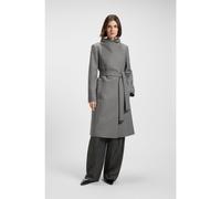 BOSS Manteau en laine vierge et cachemire avec ceinture - Style Calegan, 50548490 Gris 48