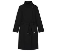 BOSS Manteau en laine vierge et cachemire avec ceinture - Style Calegan, 50548490 Noir 34