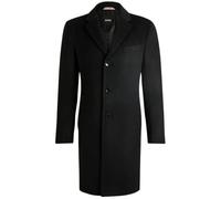 Boss - Manteau Hyde Coupe Ajustée - Homme - Manteaux - Noir - Taille: L