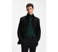 BOSS Manteau Regular en jersey italien mélangé - Style C-Coxtan-J-264, 50571847 Noir 58