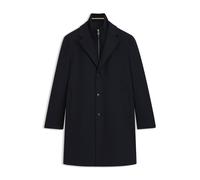 BOSS Manteau Regular en laine et cachemire avec gilet intérieur amovible - Style H-Jared-3in1-254, 50551085 Bleu foncé 48