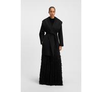 BOSS Manteau Regular en laine mélangée double face - Style Cariby, 50548356 Noir 48