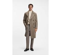 BOSS Manteau Regular en laine vierge mélangée à carreaux - Style C-Jared-DB-264, 50571850 Marron à motif 52